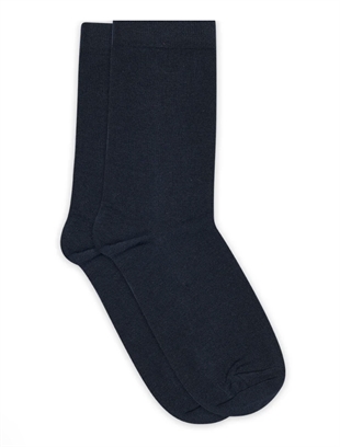 MP - Fine cotton rib socks Navy